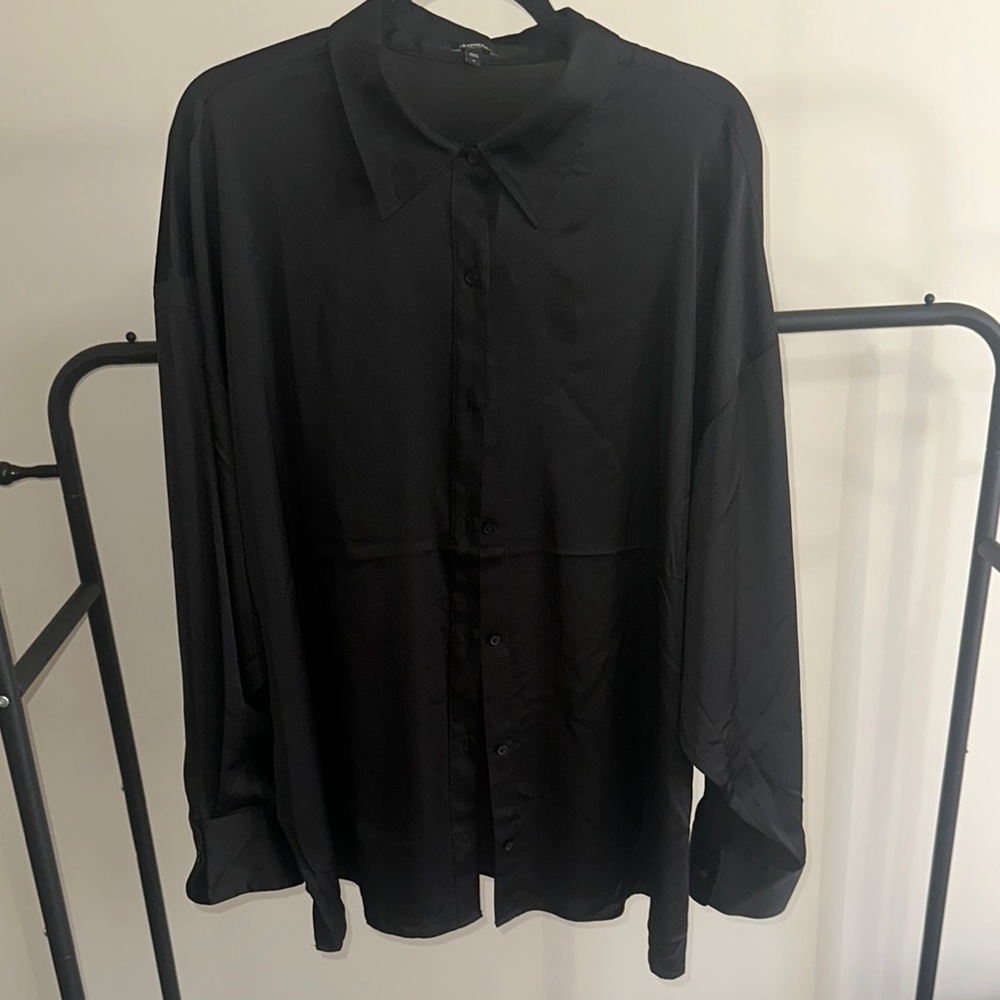 Classic Black Button-Up Shirt